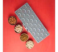 Ghasitaram Gifts Jaiccha Diwali Gift - Dryfruit Gift Box with 4 Jars|Dryfruit Diwali Gift Hamper|Dry Fruit Combo Pack Offer|Dry Fruit Gift Pack|Dry Fruit Box|Diwali Dry Fruit Gift Box|Mix Nut|