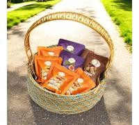Ghasitaram Gifts Jaiccha Holi- Sweets/Holi Hampers/Thandai Blue Cane Basket of Assorted Bites/ Sweets|Diwali,Holi,Rakhi,Valentine,Christmas,Birthday,Anniversary,Her,Him|