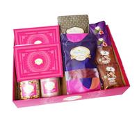 Ghasitaram Gifts Jaiccha Holi- Sweets/Holi Hampers/Thandai Ghasitaram Big Hamper Basket of 16 Healthy Goodies with Sugarfree Gujiyas