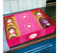 Ghasitaram Gifts Jaiccha Holi- Sweets/Holi Hampers/Thandai Ghasitaram Big Hamper Tray of Sugarfree Gujiyas, Thandai, Peanuts, Wheat Puffs, Sugarfree Bites