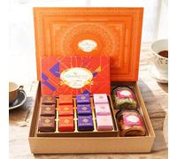 Ghasitaram Gifts Jaiccha Orange Hamper Box with sugarfree MEWA Bites Bites,Crunchy Cashew and Flavour Raisins Jar|Gift for Diwali,Holi,Valentine,Birthday,Anniversary,Her,Him,Mothers Day,Fathers Day|