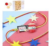 Ghasitaram Gifts Jaiccha Rakhi for Brother Rakhis Online - PRK24-080-Netflix Cola Printed Premium Rakhi with 200 GMS of Soan Papdi