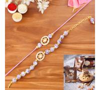 Ghasitaram Gifts Jaiccha Rakhi for Brother Rakhis Online Rmj-6012 Bhaiya Bhabhi Rakhis with MEWA Bite Box