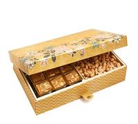 Ghasitaram Gifts Valentines Gift for Girlfriend / Boyfriend / Husband and Wife - Healthy Hampers - 4 Print 12 Pcs Granula Bites,Almonds and Pistachios Hamper Box