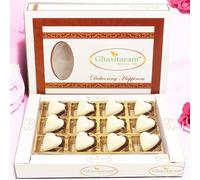 Ghasitaram Gifts Valentines Gift Valentines Day Chocolates for Girlfriend/Boyfriend/Husband and Wife Heart Chocolate Double Decker Heart Chocolates 12 pcs