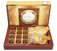 Ghasitaram Gifts Valentines Gift Valentines Day Chocolates for Girlfriend/Boyfriend/Husband and Wife Big Box of Sugarfree Chocolates Hearts, Almonds and Sugarfree Figs and Dates Bites