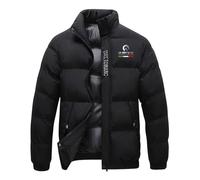 GHAYUCR Mens Puffer Coat Adi-v.a, Lightweight and warm fluffy jacket, for rainy days, autumn and winter, outdoor, Coats(Black,2XL)