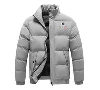 GHAYUCR Mens Puffer Coat Adi-v.a, Lightweight and warm fluffy jacket, for rainy days, autumn and winter, outdoor, Coats(Grey,M)
