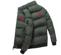 GHAYUCR Mens Puffer Jackets D.A.F, Jacket Warm Short, Down Jacket for Hiking Travel, Coats(Green,XXL)