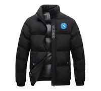 GHAYUCR Winter Puffer Jackets SS.C Na.poli, Lightweight Design Jacket, For Rainy Days, Autumn And Winter, Outdoor, Coats(Black,4XL)