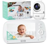 GHB 5" Baby Monitor with Pan-Tilt Camera & Night Vision