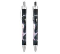 GHBNK Abstract Art Graffiti Ballpoint Pens Retractable Ball Point Pens Black Ink 0.5mm Fine Point Smooth Writing Pen Office Supplies 2 PCS