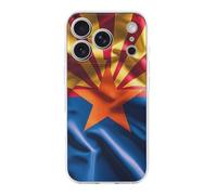 GHBNK Compatible for iPhone 17 Case Arizona Flag Shockproof Phone Cases Slim Anti Aesthetic Protective Cell Cover for Women Men Transparent