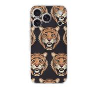 GHBNK Compatible for iPhone 17 Case Tiger Head Pattern Shockproof Phone Cases Slim Anti Aesthetic Protective Cell Cover for Women Men Transparent