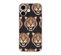 GHBNK Compatible for iPhone 17 Case Tiger Head Pattern Shockproof Phone Cases Slim Anti Aesthetic Protective Cell Cover for Women Men Transparent