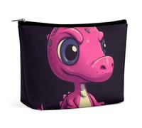GHBNK Cosmetic Bag Portable Toiletry Bag Gradient Blend Travel Makeup Bag Beauty Makeup Organizer Lipstick Bag for Women, Peach Little Dinosaur, One Size