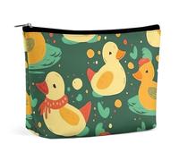 GHBNK Cosmetic Bag Portable Toiletry Bag Two Mallard Ducks Travel Makeup Bag Beauty Makeup Organizer Lipstick Bag for Women, Winter Yellow Duck, One Size
