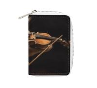 GHBNK Credit Card Holder Animal Hedgehog Music Violin Credit Card Wallets for Women Business Card Organizer Card Holder Wallet Small Coin Purse Soft PU Card Case Holder with Zipper, style, 16x11.5cm