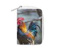 GHBNK Credit Card Holder Chicken Under The Tree Credit Card Wallets for Women Business Card Organizer Card Holder Wallet Small Coin Purse Soft PU Card Case Holder with Zipper, style, 16x11.5cm