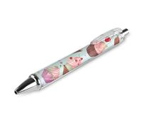 GHBNK Cupcake Pattern Ballpoint Pens Retractable Ball Point Pens Black Ink 0.5mm Fine Point Smooth Writing Pen Office Supplies 1 PCS