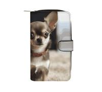 GHBNK Cute Chihuahua Wallet for Men Women PU Leather Wallet Long Wallets Bifold Wallets with 12 Card Holder