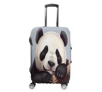 GHBNK Cute Panda Luggage Cover, Cute Panda Design Suitcase Protector, Personalized Stretchable Washable Travel Sleeve for 19-32 Inch Luggage X-Large, white, L, Cute Panda