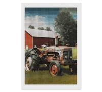 GHBNK Diamond Painting Square Kit, DIY Art Craft,Company Farm Tractor Diamond Painting Home Decor, Canvas Art Creative DIY Painting Kit for Stress Relief Art Project 8"x12"