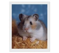 GHBNK Diamond Painting Square Kit DIY Art Craft Hamster Home Decor Canvas Art Creative DIY Painting Kit DIY Diamond Art Craft for Stress Relief Art Project 16"x20"