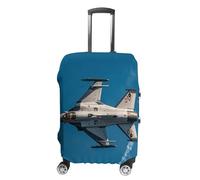 GHBNK Jet Fighters Luggage Cover, Jet Fighters Design Suitcase Protector, Personalized Stretchable Washable Travel Sleeve for 19-32 Inch Luggage X-Large, white, M, Jet Fighters