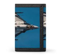 GHBNK Jet Fighters Small Wallet Trifold Wallets Purse with 1 Cash Compartment And 8 Card Slots Money Clip