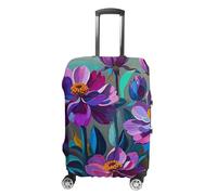 GHBNK Luggage Covers for Suitcase Travel Luggage Case Cover Background And Flowers Luggage Protector Suitcase Cover Washable Stretch Suitcase Protector Fits 19-32 Inch Luggage, style, M