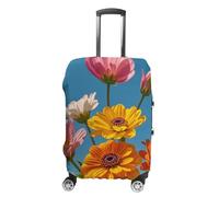GHBNK Luggage Covers for Suitcase Travel Luggage Case Cover Colorful Spring Flowers Luggage Protector Suitcase Cover Washable Stretch Suitcase Protector Fits 19-32 Inch Luggage, style, Small