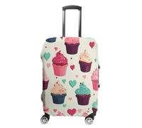 GHBNK Luggage Covers for Suitcase Travel Luggage Case Cover Cupcake Candy Hearts Sweet Luggage Protector Suitcase Cover Washable Stretch Suitcase Protector Fits 19-32 Inch Luggage, style, L