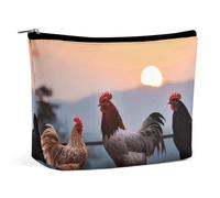 GHBNK Makeup Bags for Women Portable Cosmetic Bag Animal Chickens Travel Makeup Case Organizer Toiletry Bag, style, One Size