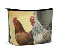 GHBNK Makeup Bags for Women Portable Cosmetic Bag Italian Chickens Travel Makeup Case Organizer Toiletry Bag, style, One Size