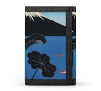 GHBNK Mountain Lotus Small Wallet Trifold Wallets Purse with 1 Cash Compartment And 8 Card Slots Money Clip