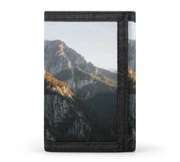GHBNK Natural Mountain Scenery Small Wallet Trifold Wallets Purse with 1 Cash Compartment And 8 Card Slots Money Clip