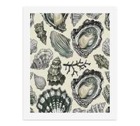 GHBNK Oysters And Shells Paint by Numbers Kit for Adults Beginner DIY Adult Paint by Number Kits on Canvas Watercolor Oil Number Painting for Adults, Perfect for Home Decor Gift 50x40cm