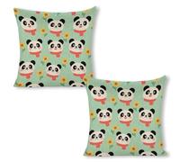 GHBNK Pandan Throw Pillow Covers 18"x18"（2pcs） Pillows Decorative Couch Pillow Covers Living Room Sofa Bed Outdoor Pillows Summer Linen Pillowcases Farmhouse