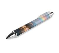 GHBNK Passenger Plane after Rain Ballpoint Pens Retractable Ball Point Pens Black Ink 0.5mm Fine Point Smooth Writing Pen Office Supplies 1 PCS