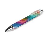 GHBNK Rainbow Colored Swirl Ballpoint Pens Retractable Ball Point Pens Black Ink 0.5mm Fine Point Smooth Writing Pen Office Supplies 1 PCS