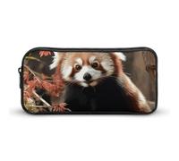 GHBNK Red Pandas Pencil Case Holder Large Capacity Pencil Pouch - Holds 60+ Pens, Slim Pen Bag with Zipper Cosmetic Makeup Bag & Travel Toiletry Organizer