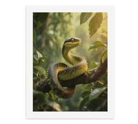 GHBNK Rough - Scaled Bush Viper Paint by Numbers Kit for Adults Beginner DIY Adult Paint by Number Kits on Canvas Watercolor Oil Number Painting for Adults, Perfect for Home Decor Gift 40x30cm