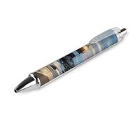 GHBNK Sea Lighthouse Ballpoint Pens Retractable Ball Point Pens Black Ink 0.5mm Fine Point Smooth Writing Pen Office Supplies 1 PCS