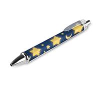 GHBNK Star - Moon Print Ballpoint Pens Retractable Ball Point Pens Black Ink 0.5mm Fine Point Smooth Writing Pen Office Supplies 1 PCS