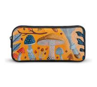 GHBNK Various Mushrooms Pencil Case Holder Large Capacity Pencil Pouch - Holds 60+ Pens, Slim Pen Bag with Zipper Cosmetic Makeup Bag & Travel Toiletry Organizer