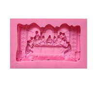 GHBOTTOM Crystal Epoxy Last Supper Photo Frame List Mould Silicone Mould Resin Creative Decorative Ornaments