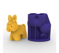 GHBOTTOM Little Donkey Epoxy Resin Mould Home Decoration Ornaments Silicone Mould DIY Crafts Plaster Candle Casting Tools