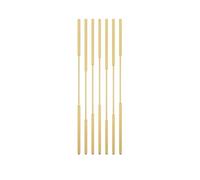 GHBSDNEPP 7-Piece Set of Metal Room Dividers, Privacy Screens, Room Divider Posts, Suitable for Living Rooms and Studies, Column Decorative Grid with Adjustable Height and Adjustable Feet (Gold, H115