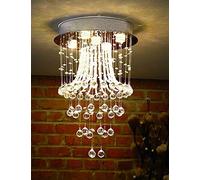 GHBSDNEPP Bedroom Crystal Ceiling Lamp Modern Reception Room Chandelier Simple Creative Cloakroom Balcony Lamp Crystal Led Ceiling Lamp Round Corridor Lamp Lights Large Ceiling Light for Liv/40Cm